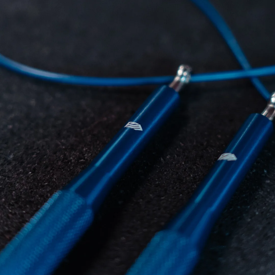 corde à sauter bleue