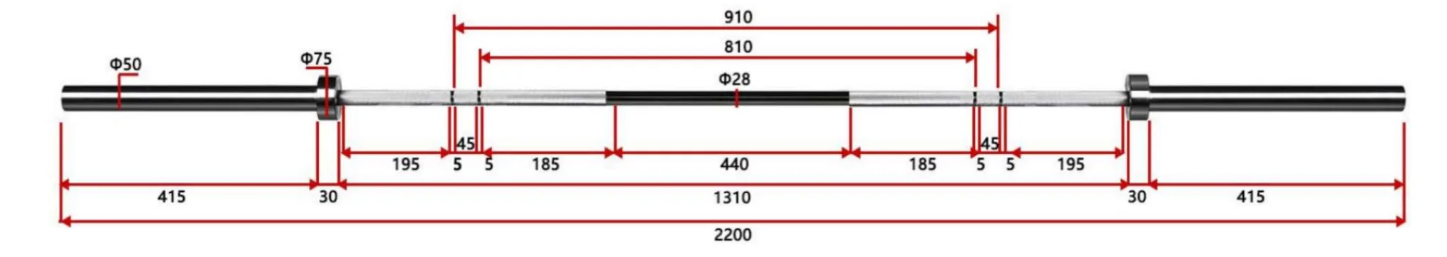 Barre training homme