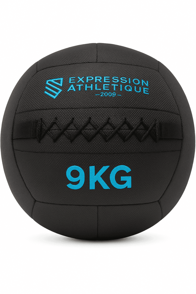InTheMarket Wall Ball – Médecine Ball - Lot de 1, 4 kg, 6 kg, 8 kg, 10 kg, 12 kg, vinyle résistant aux éraflures, double couture, 36 cm de diamètre (4 kg