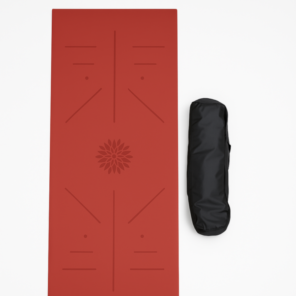 tapis de yoga rouge
