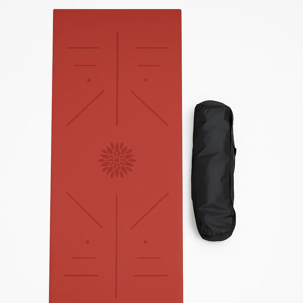 tapis de yoga rouge