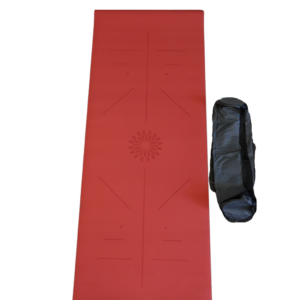 tapis de yoga rouge