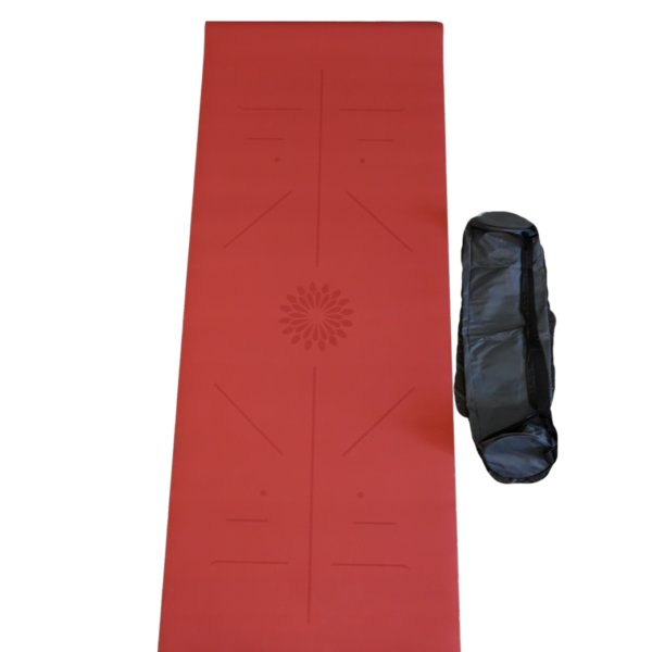 tapis de yoga rouge