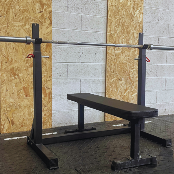 banc et nouveau rack à squat mobile