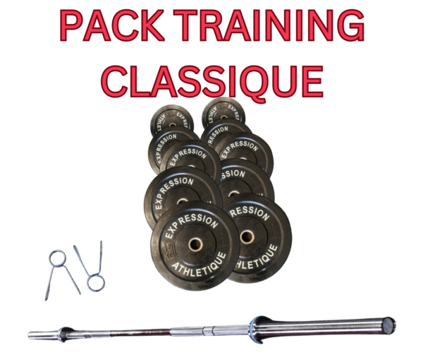 Haltéro Pack training Black 100kg