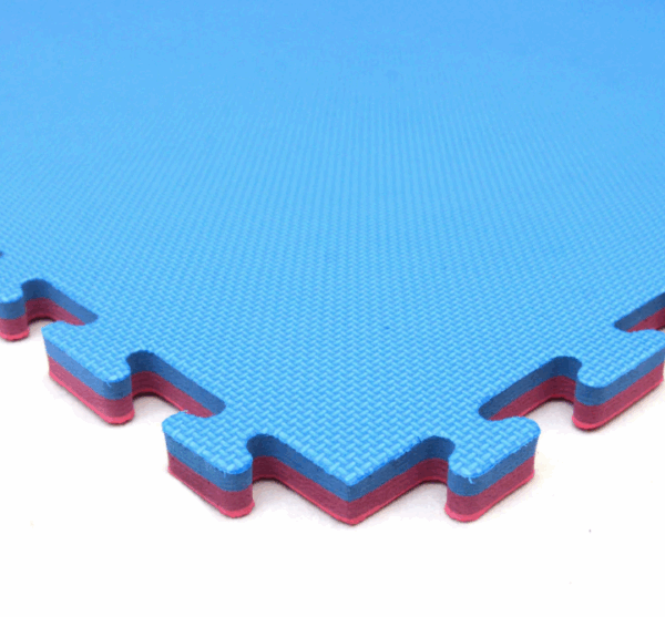 Sol Tatami EVA Puzzle 1X1m | Double Face Rose/Bleu 🧩🥋 – Image 3