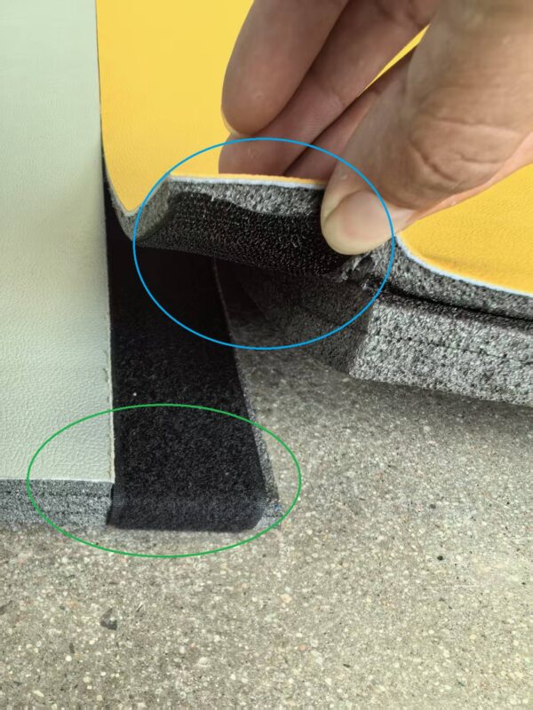 velcro strap XPE raccordement 2 rouleaux simplement